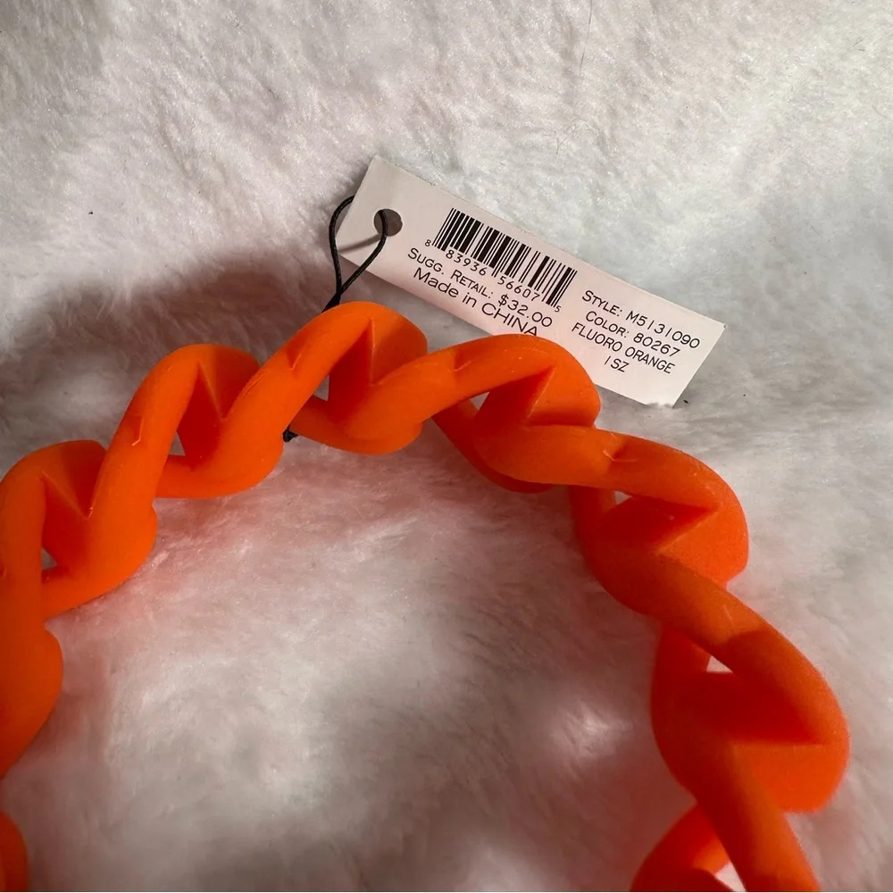 Marc By Marc Jacobs Orange Hair Band with Gold Charm